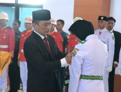 Jelang Hut RI ke 78 Thn, Pj Gubernur Sulbar Kukuhkan 71 Paskibra