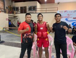 Kejuaraan Muaythai Open Piala Rektor Unipdu, Altet Batalyon Kapa 2 Marinir Raih Medali Emas