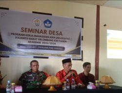 Mahasiswa KKN Unsulbar Gelar  Seminar Program di Desa Taan