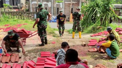 Prajurit Batalyon Tank Amfibi 2 Marinir Wujudkan Kemanunggalan Bersama Rakyat