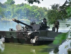 Persiapan Tank Amfibi Marinir Menuju Latihan Satuan Lanjutan Tahun 2024