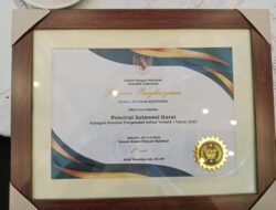 Provinsi Sulbar Terima Penghargaan Bapanas Awards sebagai  Provinsi Terbaik Pengendali Inflasi