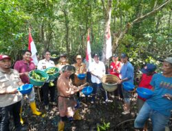 PJ Bahtiar Kembali Tebar Benih Kepiting di Kalukku