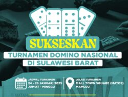 Turnamen Domino Nasional Pemprov Sulbar Berhadiah 100 Juta