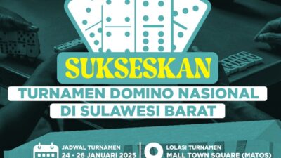 Turnamen Domino Nasional Pemprov Sulbar Berhadiah 100 Juta