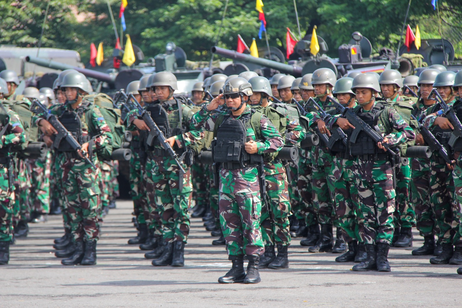 Menkav 2 Marinir Apel Organik, Cek Kesiapan  Alutsista dan Personel