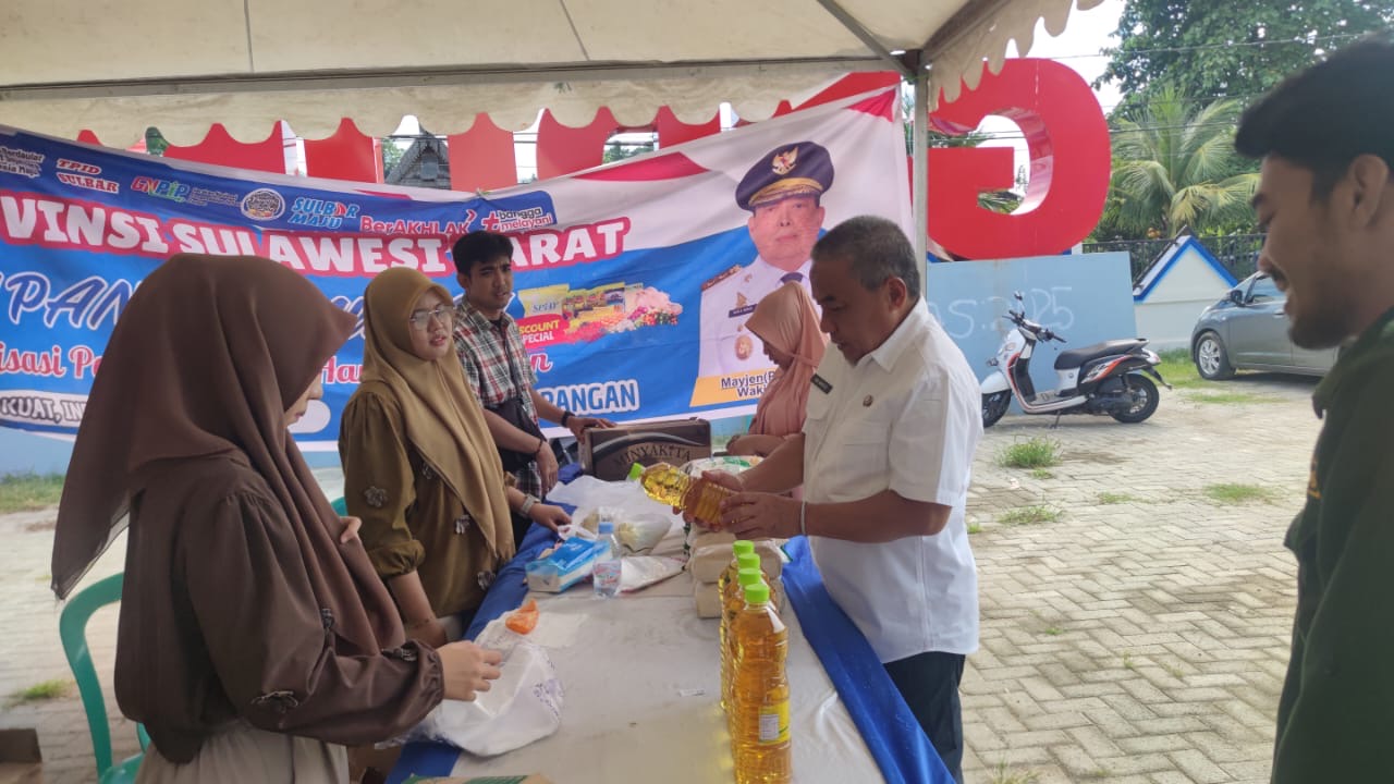 Pemprov Sulbar Gelar Pasar Murah, Harga Beras Mengalami Penurunan