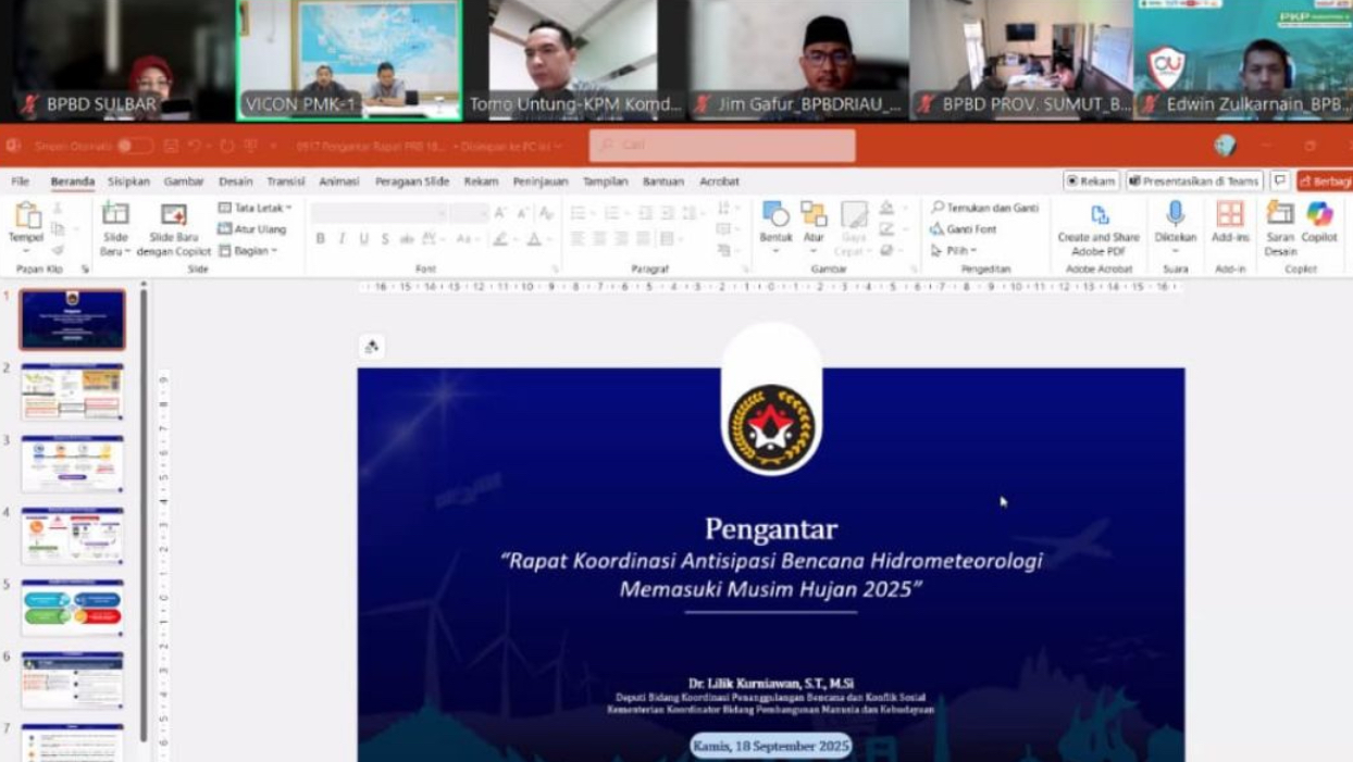 Antisipasi Bencana Hidrometeorologi Memasuki Musim Hujan 2025