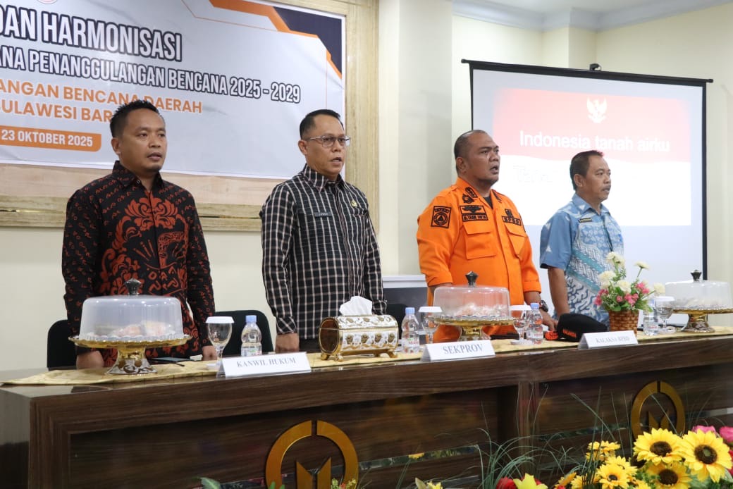 Sulbar Dorong Implementasi Efektif Pergub Rencana Penanggulangan Bencana 2025–2029