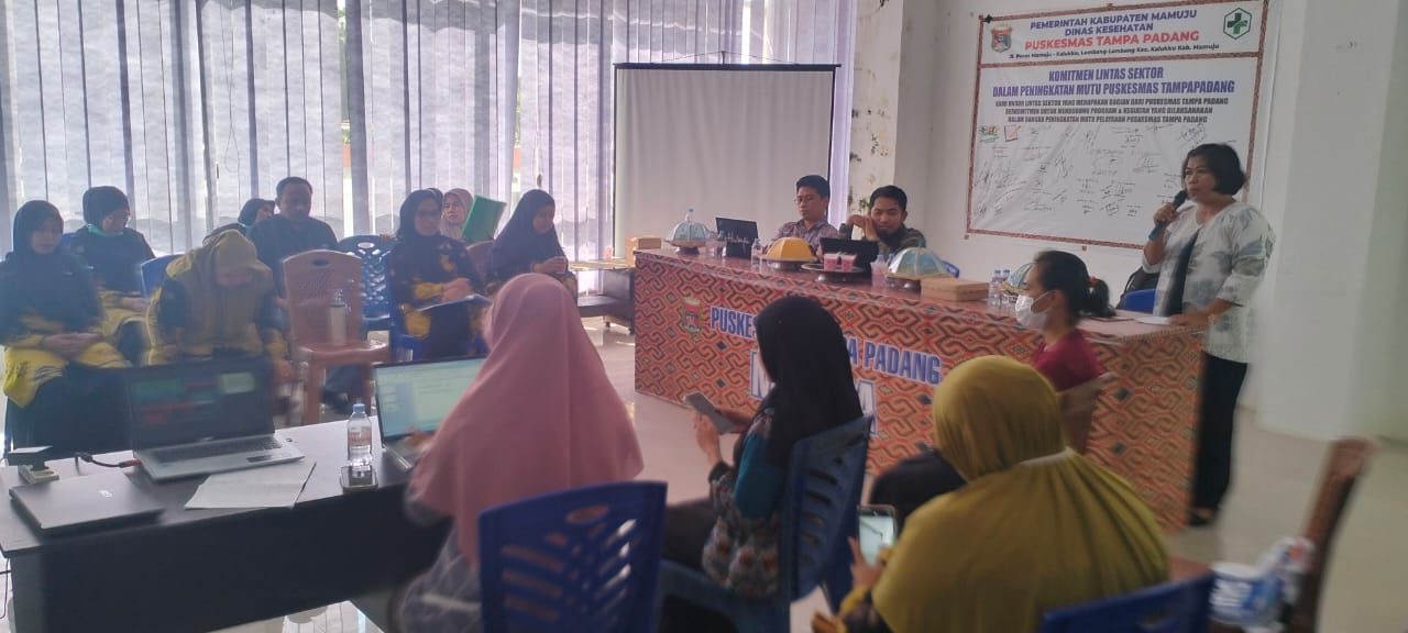 Dinkes Sulbar Hadiri Lokmin Bulanan di Puskesmas Tampa Padang